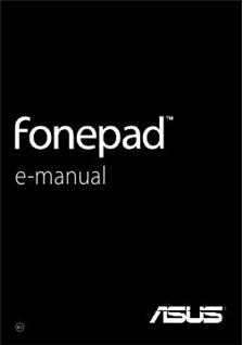 Asus Fonepad manual. Smartphone Instructions.